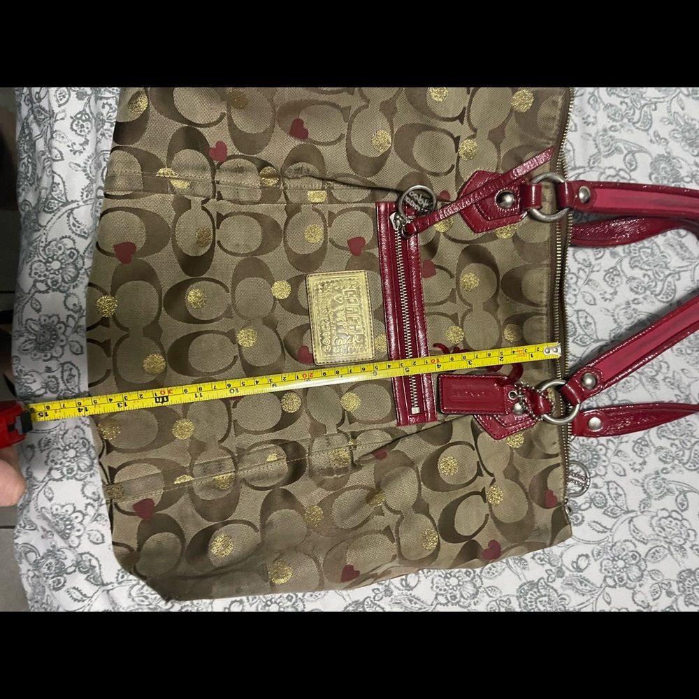 Authentic Coach handbag Red - Picture 7 of 8